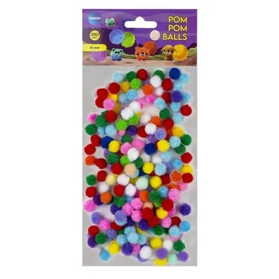 Centrum Pompony mix kolor�w 200 szt 10mm 81172