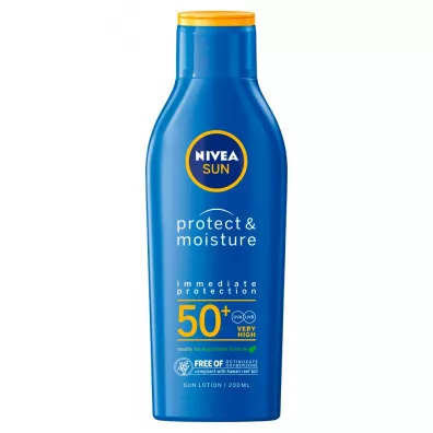 Nivea Sun Protect & Moisture nawilajcy balsam do opalania SPF50+ 200 ml