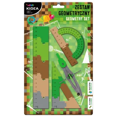 Derform Zestaw geometryczny 20cm 4 el. Puzzle