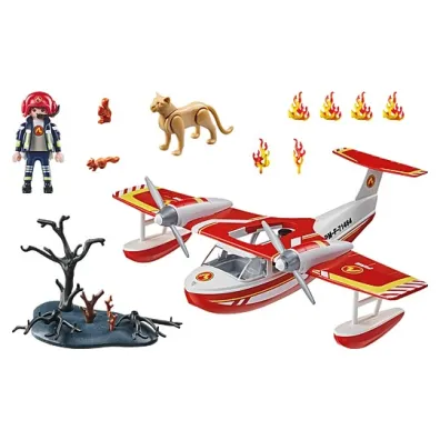 Action Heroes Playmobil Samolot stra�y po�arnej z funkcj� gaszenia po�aru 71463