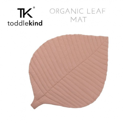 Toddlekind Mata do zabawy z bawełny organicznej w kształcie liścia Leaf Mat Sea Shell