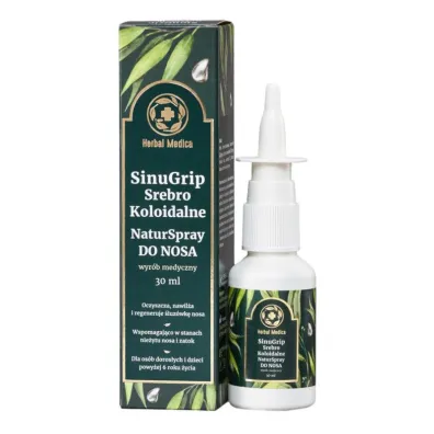 Herbal Monasterium Medica SinuGrip Srebro Koloidalne do nosa 30 ml