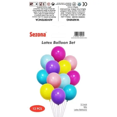 Zestaw balon�w. 30 centymetr�w 12 sztuk