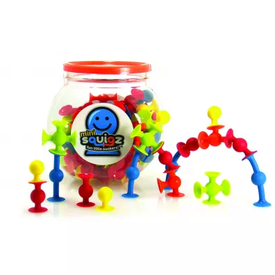 Przyssawki Squigz Mini silikonowe klocki 75el - Fat Brain Toys