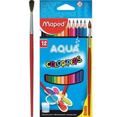 Maped Kredki Colorpeps Aqua akwarelowe 12 kolorw