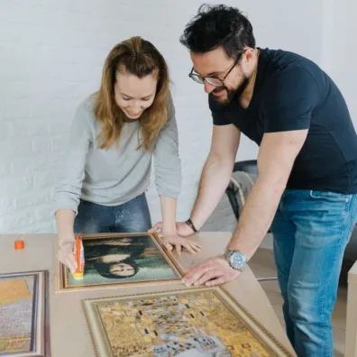 Puzzle Puzzlorama 500 el. Poca�unek, Gustav Klimt Trefl