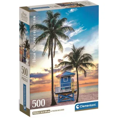 Puzzle 500 el. Miami Beach, Florida Clementoni
