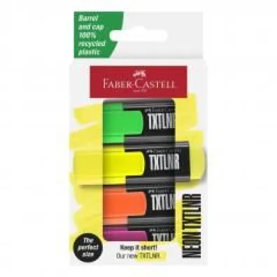 Faber-Castell Zakre�lacz mini txtlnr 4 kol. neonoweopakowanie kartonowe