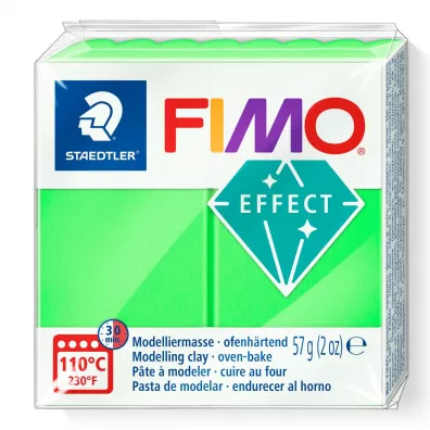 Staedtler Masa plastyczna termoutwardzalna Effect, neon zielony, 57g, kostka