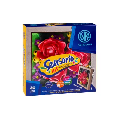 Masa plastyczna Sensorio Art Piwonie z ramk� 30 kolor�w Astra