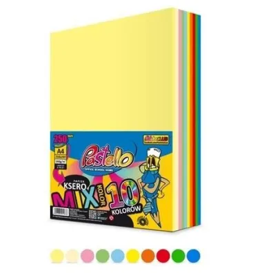 Alfa Pastello Papier ksero A4 160g 10 kolor�w 250 arkuszy