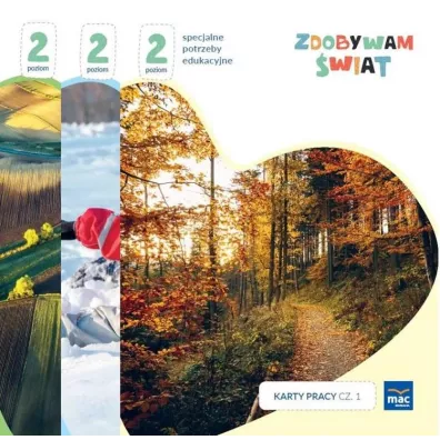 Zdobywam �wiat. Karty pracy. Cz�� 1-3. Poziom 2 - Justyna Hadry�