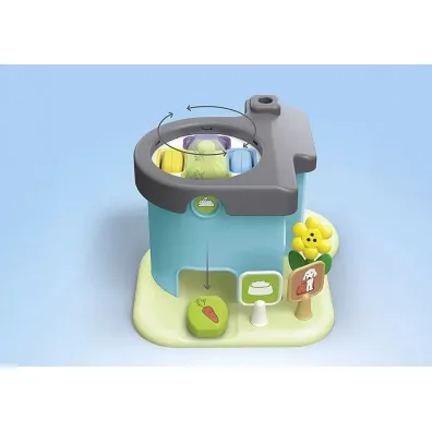 Playmobil Junior Hotel dla zwierz�t z dozownikiem pokarmu 71690