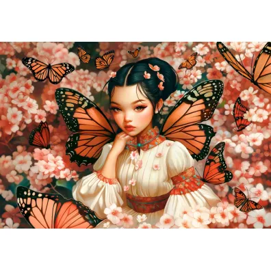 Puzzle 1000 el. Butterfly Princess CASTORLAND C-105441