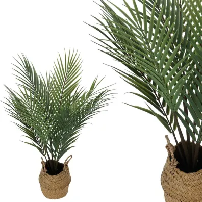 ProGarden Palma sztuczna w plecionym koszu 64 cm