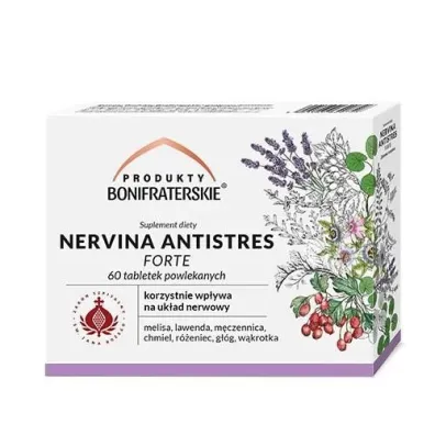 Produkty Bonifraterskie Nervina Antistres Forte Suplement diety 60 tab.