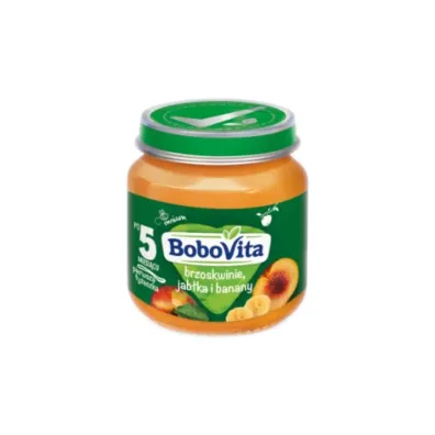 BoboVita Deserek Brzoskwinie jab�ka i banany po 5 miesi�cu 125 g