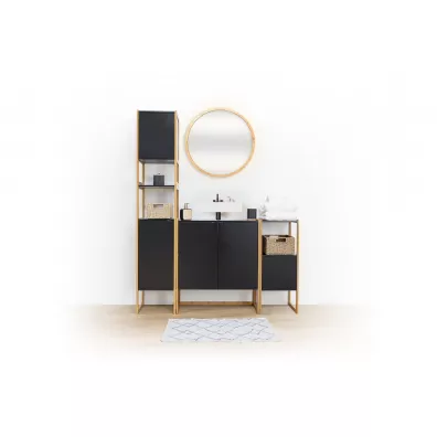 5five Simply Smart Szafka azienkowa Natureo Black