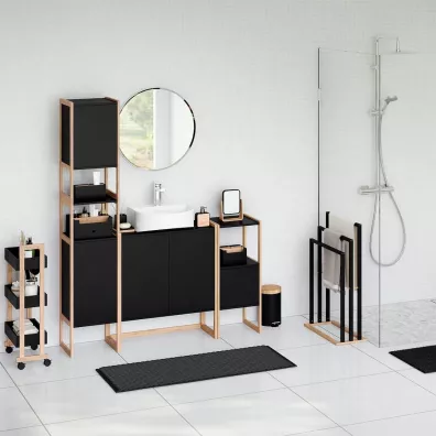 5five Simply Smart Szafka azienkowa Natureo Black