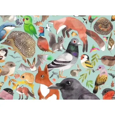 Puzzle 500 el. 2D Mieszka�cy ogrod�w Ravensburger