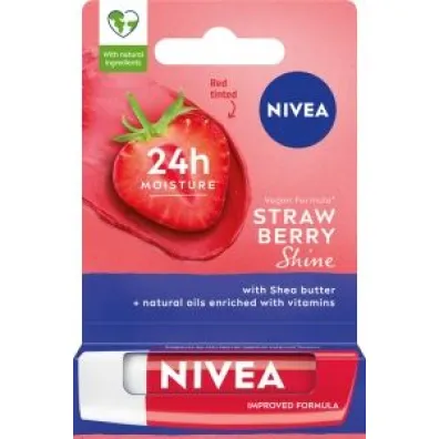 Nivea Strawberry Shine Nawil�aj�ca Pomadka ochronna do ust 4.8 g