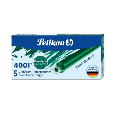 Pelikan Naboje d�ugie GTP/5 zielone 5 szt.
