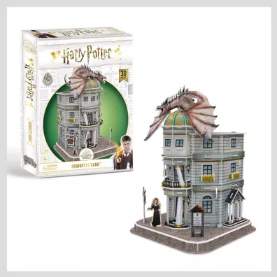 Puzzle 3D 74 el. Bank Gringotta na Poktnej Cubic Fun