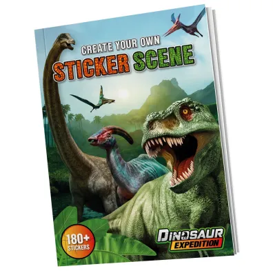 Ksi��ka z naklejkami A4 Dino Grafix