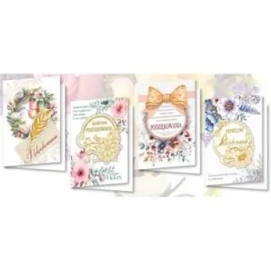 Top Graphic Karnet B6 z naklejkami PODZI�KOWANIA MIX (10 szt)