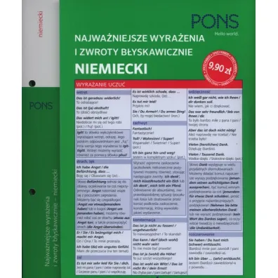 J�zyk niemiecki. Najwa�niejsze wyra�enia i zwroty b�yskawiczne