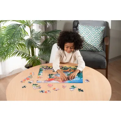 Puzzle 100 el. Po�r�d dinozaur�w Ravensburger