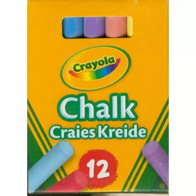 Crayola Kreda niepylca kolorowa 12 kolorw 12 szt.