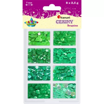 Titanum Cekiny 8 kolor�w x 2,5g 7 mm