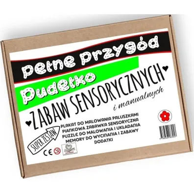 Pe�ne przyg�d pude�ko zabaw sensorycznych i manualne