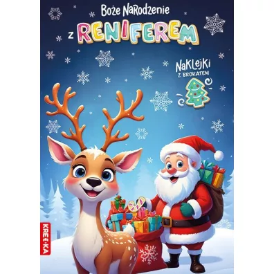 Bo�e Narodzenie z reniferem. Kolorowanka