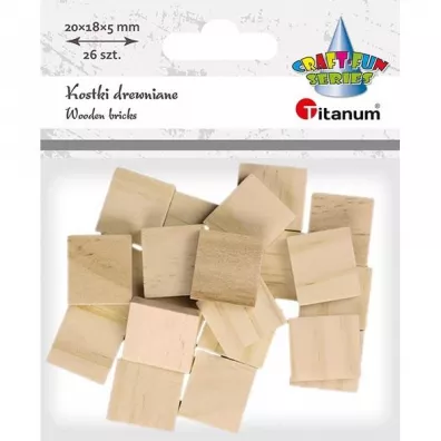 Titanum Kostki drewniane p�ytki 18 x 20 x 5 mm