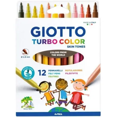 Markery Turbo Color Skin Tones 12 kolor�w GIOTTO