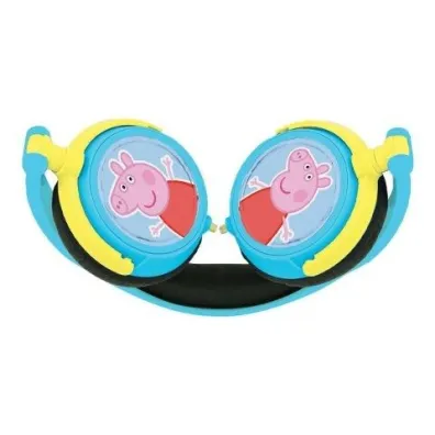 Sk�adane s�uchawki przewodowe stereo �winka Peppa z g�o�no�ci� bezpieczn� dla dzieci Lexibook HP015PP