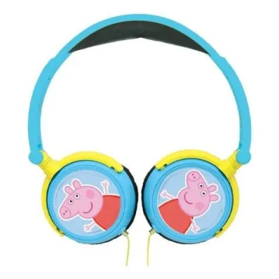 Sk�adane s�uchawki przewodowe stereo �winka Peppa z g�o�no�ci� bezpieczn� dla dzieci Lexibook HP015PP