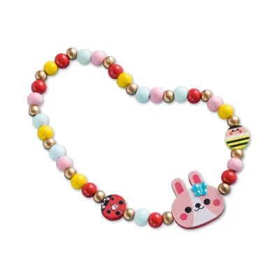 Zestaw kreatywny do tworzenia biuterii z drewna Ogrd kwiatw Janod