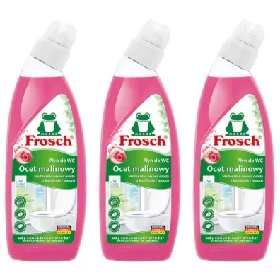 Frosch P�yn do czyszczenia wc malinowy Zestaw 3 x 750 ml
