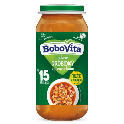 BoboVita Gulasz�drobiowy z�pieczarkami�i�ziemniaczkami po 15. miesi�cu 250 g