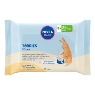 Nivea Chusteczki nawil�ane Baby Toddies 57 szt.