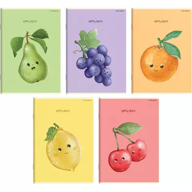 Top-2000 Zeszyt A5 Fruits dwie linie, 70g 16 kartek