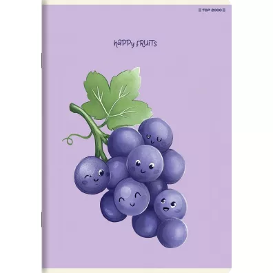 Top-2000 Zeszyt A5 Fruits dwie linie, 70g 16 kartek