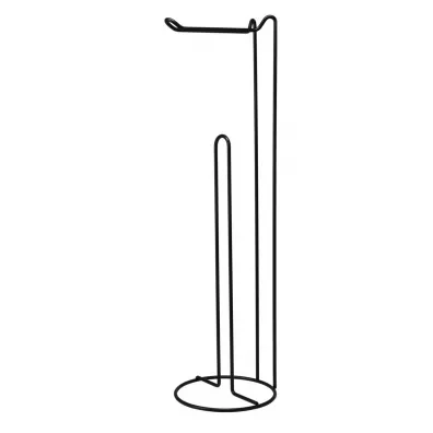 Bathroom Solutions Stojak na papier toaletowy czarny 54 cm