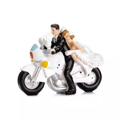 PartyDeco Figurka Para M�oda na motorze 11.5cm