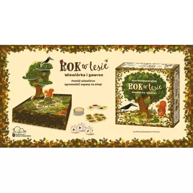 Rok w lesie. Wiewi�rka i gawron