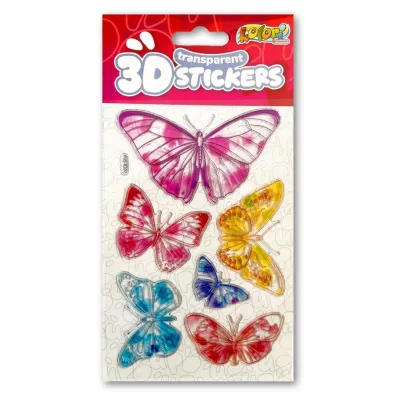 Penmate Naklejki 3D Transparent Six Butterflies