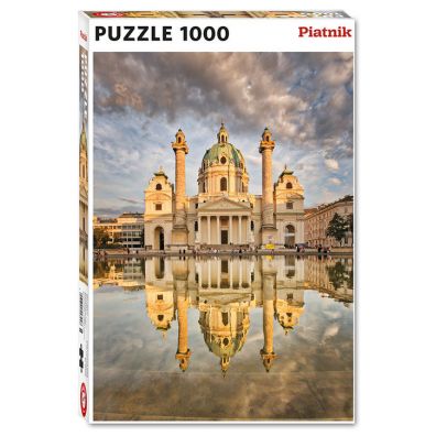 Puzzle 1000 el. Koci w. Karola w Wiedniu Piatnik